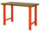Metallist tugev ja vastupidav töölaud 1800mm oranž, MDF töötasapind