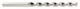 Metallipuur 1.0mm, alumiiniumile, HSS, üleni lihvitud, aurnoolutatud, pikk seeria, Type SW