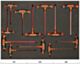 T-käepidemega kruvikeerajate kmpl 12 osa Fit&Go 3/3 vahtalusel (TORX+HEX)