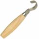 Voolimisnuga Morakniv® 162, 15mm raadiusega, kahelt poolt terav tera, roostevaba teras, nahast vutlariga