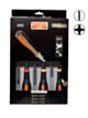 Kruvikeerajate komplekt ERGO™ läbiva teraga 6 osa - SL3,5/4,5/5,5/6,5; PH1/2