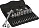 Wera Zyklop Metal Ratchet Set with push-through square, 1/4